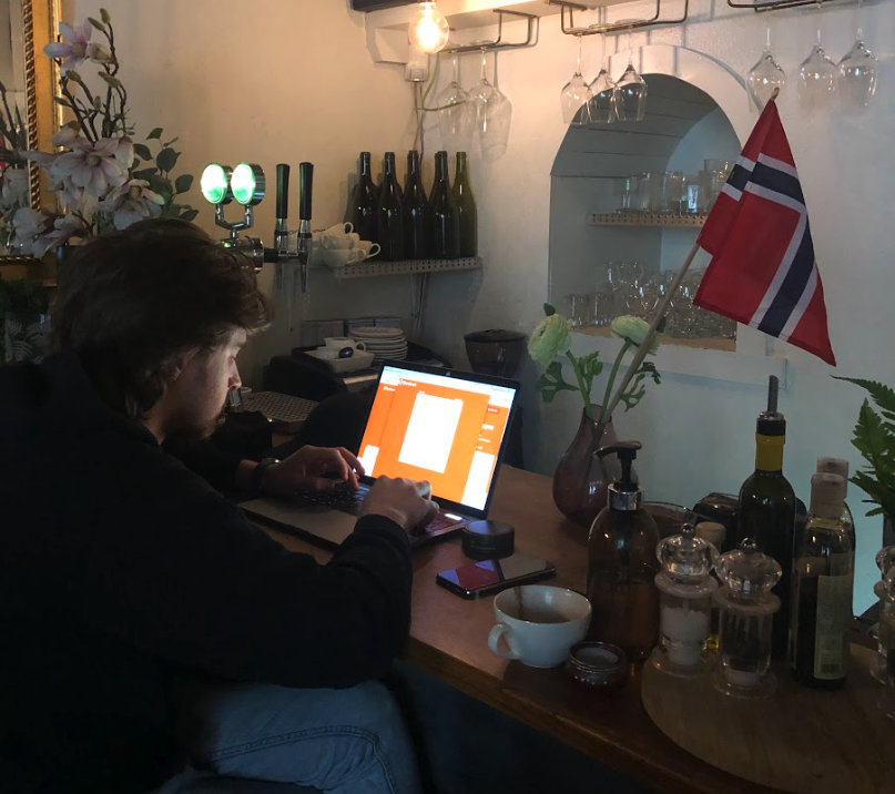 Pizza-restaurant kontor