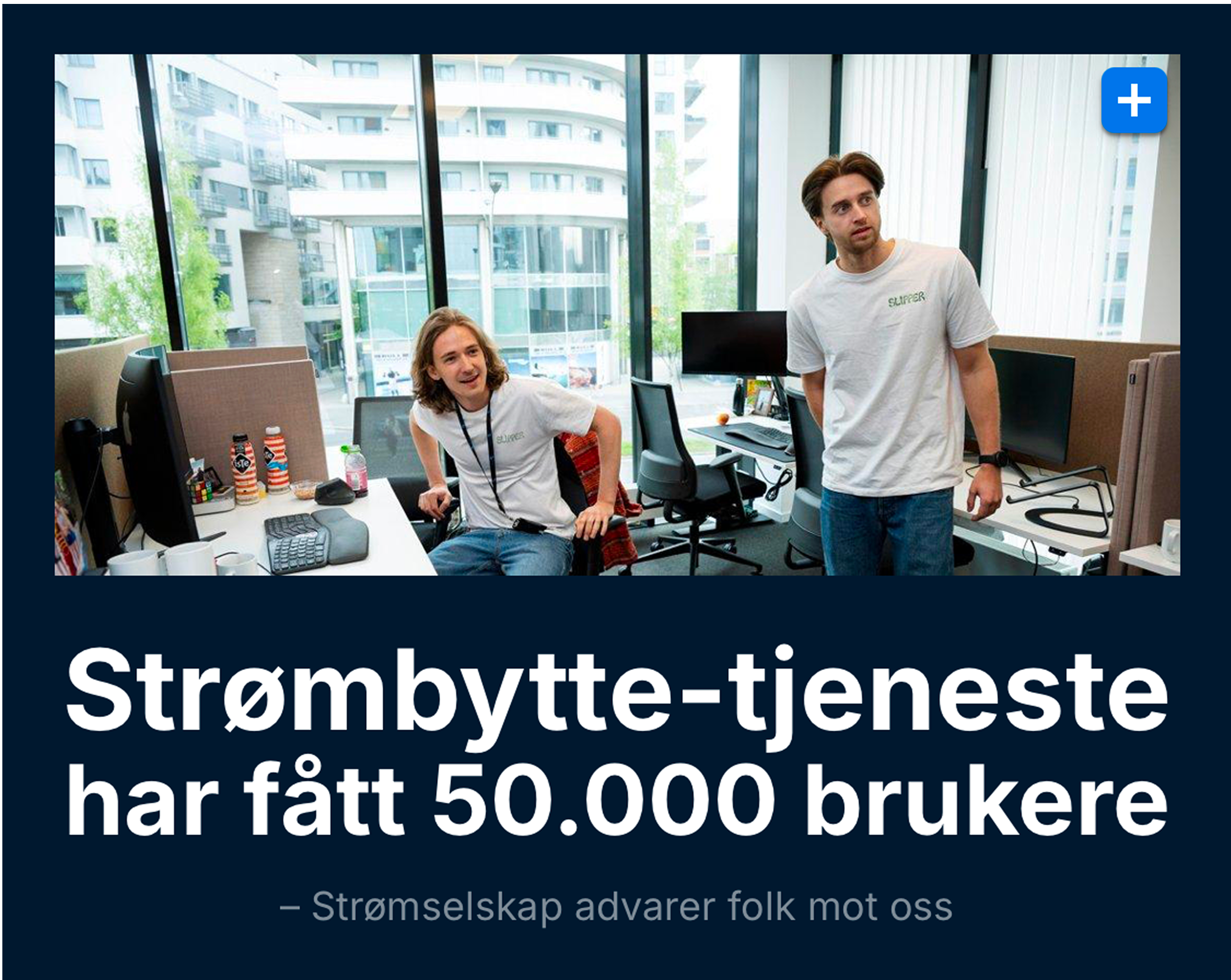 Strømbytte-tjeneste gründere